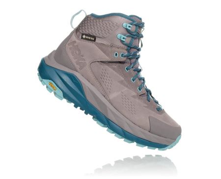 Hoka One One Kaha GORE-TEX - Bocanci Munte Dama Gri / Turcoaz Deschis | RO-4klk1ph